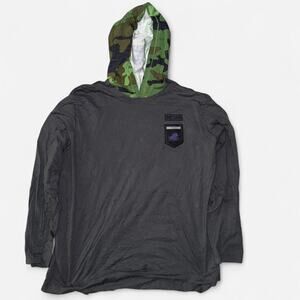 Grey Nike TCU long sleeve dry fit hoodie XL